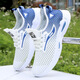 Changxiang Huili mesh men's shoes 2025 new summer breathable hollow thin large mesh shoes lightweight soft sole casual running sports shoes FH-882-DD white and blue 43