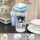 
KYODO Jingmeido Genshin Impact peripheral water cup Naxida water cup for girls with high appearance and portable tea making students cute straw BXAO15938 Ganyu Cool summer [500ML white]-painted printing