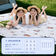Savage picnic mat outdoor thickened extra large portable camping mat spring outing picnic lawn mat waterproof and moisture-proof mat crawling mat 220g cotton Cute Pet Paradise 200*200 waterproof aluminum film PVC material