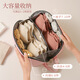 Oluoxun customized underwear, underwear and socks three-in-one storage box for home bra storage and packaging, intimate clothing organization bag, 1 pack of cherry blossom powder, upgraded large capacity/classified storage, three-in-one underwear storage