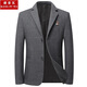NJSkakw Suit Men de l'âge moyen et des jeunes combinaisons de jeunes hommes pour le printemps et l'automne Veste décontractée Slim Fit Plaid Single Mino 866 Houndstooth-Black and White Plaid 3XL 190 / 104A Recommandé 170-185jin [Jin est égal à 0,5 kg]