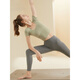 Flyoga Yoga Suit Top à manches courtes pour femmes avec poitrine sportive Sports Fitness Costume Trainage de séchage rapides Pilates Summer DX826 Matcha Green High-Intensity Socage (Solide intégré S