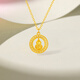 Saturday Fu Hollow Gourd Gold Necklace Women's Foot Gold Pendant Birthday Gift Price A0615820 Approximately 4.39g 40+5cm