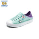 Skechers children's shoes slip-on toe sandals summer men's and women's hole shoes medium and large children's beach shoes 308310L girls/purple/mint green/MTLV 30