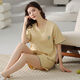 Зимний туман 100% Pure Cotton Pajama для женщин в летних шортах Short Shorts Thin Situe Student Cottlement Summer Casual Home Clothing Set набор шампанского цвета A9856 Shorts M Размер (80-100 джин [JIN равен 0,5 кг])