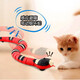 Elektrische Induktion Katzenspielzeugkatze Spielzeug Katzenversorgungen selbst genießen Katze Spielzeug Linderung Bohrungen und resistente Spielzeuge Schlange Elektrische Elektrik wiederaufladbare Fernbedienung Hundertfüßer und gelb 9901