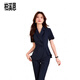 Bai Xien Sales Work Cloth Clothanzuganzug Anzug Erkennen Sie weibliche Sommer 2025 Neues kleines Temperament professioneller Rezeption Manager 9731 Kurzarm schwarzer Anzug + Rock <.Sehe Bild> s