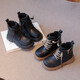 
Children's Martin Boots 2025 Spring and Autumn New Girls Boots Big Children's Short Boots Boys Winter Little Candy Duck/XTY9905 Black 33