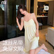 莫代尔性感睡裙女夏季冰丝吊带连衣裙女士带胸垫居家服套装2025新款春天 11968 M