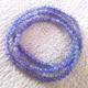 Chili natural tanzanite bracelet necklace raw stone bare stone tanzanite sapphire bracelet loose bead accessories no dyeing no baking color 3-3.5mm three circles