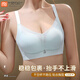 莫代尔无磁薄款内衣文胸蕾丝小胸聚拢光面无钢圈调整型胸罩上托收副乳 253 肤色+香槟(2件装) 75A
