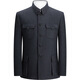 Pierre Cardin high-end wool tunic suit, middle-aged and elderly men's dad's suit, old-fashioned tunic jacket, spring and autumn Tang suit, gray S 165/70 recommended 90-110 Jin Jin equals 0.5 kg