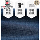 
AEMAPE apple jeans men's summer thin straight and loose high waist elastic middle-aged daddy versatile casual trousers men 5155 dark blue summer thin style 29 = 2 feet 2 waist circumference