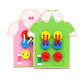 
Chengliu Kindergarten Early Education Educational Toys Montessori Daily Life Area Teaching Aids 3-year-old baby sewing button threading board game Green model
