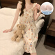 京濮飞HelloKitty云朵棉睡衣女吊带睡裙可爱胸垫家居服 9923#睡裙-带胸垫 XL 170