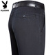 Playboy high-end business cool jeans for men ice silk cotton casual straight middle-aged and young people loose medium and high waist elastic trousers 3889 dark blue (summer) thin 38 <3 feet waist>