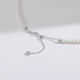 DL 1998 Fat Donglai same style S925 silver freshwater pearl necklace Here Comes the Mushroom Edison White XG Pearl Necklace