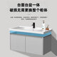 BEYZK rounded corner semi-embedded ceramic integrated basin household wash basin wash basin wash basin cabinet basin table basin single basin 1199-11150 free water accessories installation glue