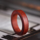 Mrs. Win's straight-cut ring, sandalwood green sandalwood, blood sandalwood log tail ring, thin round finger ring, handpiece, small piece craftsmanship, green sandalwood straight-cut