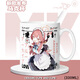 
MPPMCK Blue Archives Scale Azuko Kosaki Hina Riyaya Peripheral Mug Desktop Ornaments [White Handle] TJ1477 Ceramics Exquisite [Mug] + Coaster