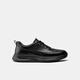 Aokang 2025 Autumn New Casual Leather Shoes Light Sports Shoes Fashion Lace-up Versatile Shoes Black Size 40