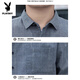 Playboy (Playboy) American Plaid Shirt Jacke für Männer 2025 Frühling, Sommer- und Herbst Trendy Longärmeler Männer Jugend losen lässiges vielseitiges Top K12107 Navy Blue 2xl