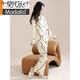 
Modal pajamas for women in spring and autumn pure cotton long sleeve simple casual lapel cardigan autumn and winter cotton casual home clothing suit for women PLD-Y1130 9227 M [recommended 80-100Jin [Jin equals 0.5 kg] wear]