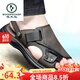 Woodpecker Summer 2025 Sandalias para hombres nuevas comodidad de cuero genuino Suelas gruesas Anti-Slip Comfort Inventual Sandalias Sandalias de suela suave 9923 43 [En el evento]