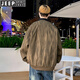 
JEEP SPIRIT Stylish Work Jacket Men's 2025 Spring and Autumn Style Fashionable Brand Thin Jacket Middle-aged Loose Jacket K15832 White Gray XL