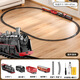Parking à grande vitesse Parking Lot Children's Electric Train Set Car Track Track Train Train Model Toy Boy [Version rechargeable] Modèle de luxe classique (100 * 20