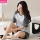 Pajamas de algodón puro de manga corta de mujeres modales para ropa de verano de algodón de algodón puro se pueden usar deportes afuera en el verano Y9859 M 75-95Jin [Jin equivale a 0.5 kg]
