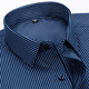 Camisa Lilang Camisa de algodón a rayas de algodón para hombres sin hierro 2025 Camisa de alta gama de algodón de manga larga de primavera y otoño.