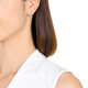 Chow Sang Sang (CHOW SANG SANG) platinum earrings Pt950 platinum ribbon earrings simple commuter earrings 77341E
