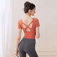 Grimar Jonsson's new yoga clothing suit female fairy spirit high-end professional Pilates 2025 women's tops summer thin clothes absolutely Caramel Orange S90Jin Jin is equal to 0.5 kg or less