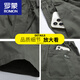 Pantalones de entrenamiento de pantalones de algodón de verano de Romon Shorts para hombres que llevan pantalones de hombres con pantalones cortos casuales delgados [de dos piezas] 723 Negro + 723 Khaki XL [110-130Jin [Jin es igual a 0.5 kg]]]