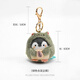 Danqin Cute Penguin Doll School Bag Pendant Keychain Chain Cartoon Couple Student Plush Doll Boys and Girls Gift Blue School Bag Penguin