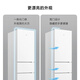 Mijia Xiaomi 216 liter three-door small refrigerator direct cooling dormitory home small exquisite simple refrigerated freezer refrigerator ion deodorant BCD-216MDM02 tail stock clearance