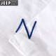 
JEEP SPIRIT men's linen lapel short-sleeved T-shirt loose shirt collar tops with collar T-shirt linen T-shirt linen summer suit 9711 blue dark color. XL