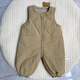 Warm winter duck and duck baby three-proof down cotton overalls for infants and toddlers, cotton and thickened jumpsuits for boys and girls, winter trendy harem jackets, gray 73
