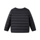 Bosideng (BOSIDENG) 25 new thin down jacket for men and women and children 5A antibacterial 90 velvet round neck inner liner warm jacket Black 8056 stocking up big 165 /84A about 155-165cm 54kg