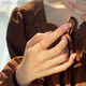 RSRDDY999 pure gold ancient method plain ring women's frosted ring niche design light luxury plain ring US size 6 (recommended 90-110 Jin Jin equals 0.5 kg) same style