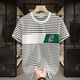 
Begiche 2025 new short-sleeved T-shirt fashionable casual trend summer striped round neck men's versatile top black breathable sweat-absorbing cotton 9898 M