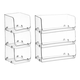 Yonghuan Desktop Storage Box Transparent Box kann mit Küchenspeicherkorbmaske gestapelt werden