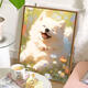 
Three-April Digital Oil Painting DIY Filling Coloring Hand-coloring Relieve Dog Oil Painting XH9738 30*40cm Full set of material package brush + canvas + inner
