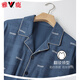 
Yalu Middle-aged and Elderly Men's Pajamas Pure Cotton Short Sleeve Long Trousers Spring and Summer Middle-aged Home Summer Thin Style LMSJ9214 3XL (170-190Jin[Jin equals 0.5 kg])