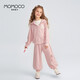 
Mamimaca MOMOCO Children's Set Girls Autumn Clothing Children's Sportswear Sweatshirt Sweatshirt Sweater Sweater Sweater Sweater Sweater Pink 105