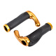 
He Jiagong Bicycle Handle Set Mountain Bike Handle Handle General Rubber Grip Cattle and Sheep Horn Pair Handle Handle Handle Set Accessories Black and White Skull 702 [Gift Tool]