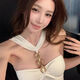 Banfei Shi Xiaoxiangfeng celebrity halter top female summer Thai hot girl sexy one shoulder tube top unique and beautiful white one size 80-110Jin Jin is equal to 0.5 kg