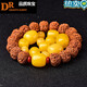 DR GRAFFCARNY natural Russian amber beeswax single bead accessories old-style beads loose beads single bracelet diamond with bead barrel beads 20mm old-style beeswax beads single 7.5*6MM single
