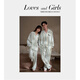 Mrs. Slee Sleep TIGHT pajamas couple wear for one man and one woman spring and autumn 2025 new pure cotton long-sleeved light luxury style striped men's home wear M98395-Men's L